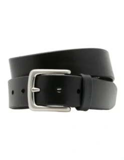 Fossil Joe Black Leather Belt