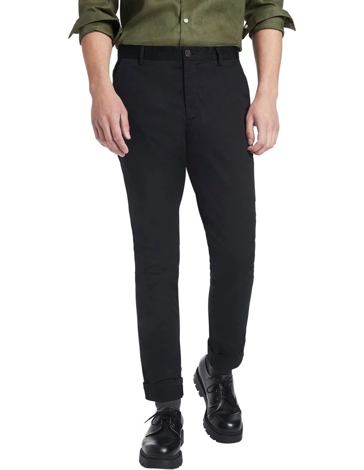 Baltic Slim Fit Chino In Black 1 Baltic Slim Fit Chino In Black