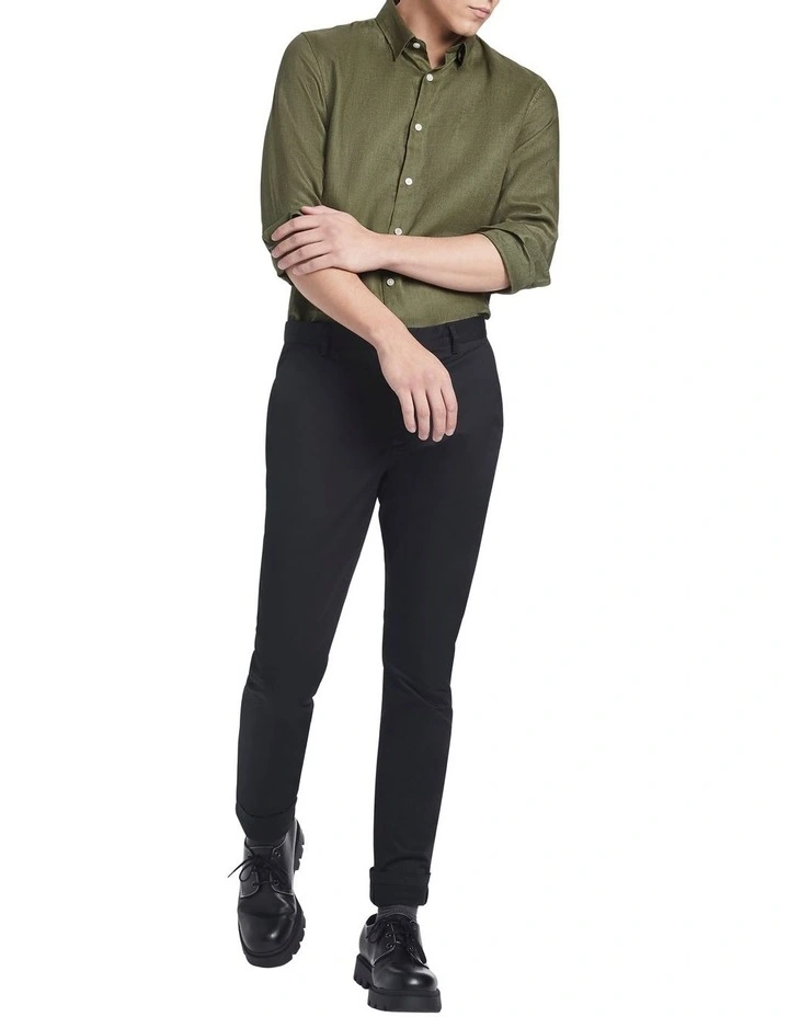 Baltic Slim Fit Chino In Black 2 Baltic Slim Fit Chino In Black - Image 2