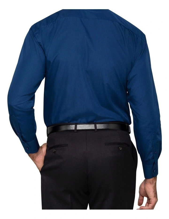Van Heusen Long Sleeve Business Shirt Navy 2 Van Heusen Long Sleeve Business Shirt Navy - Image 2