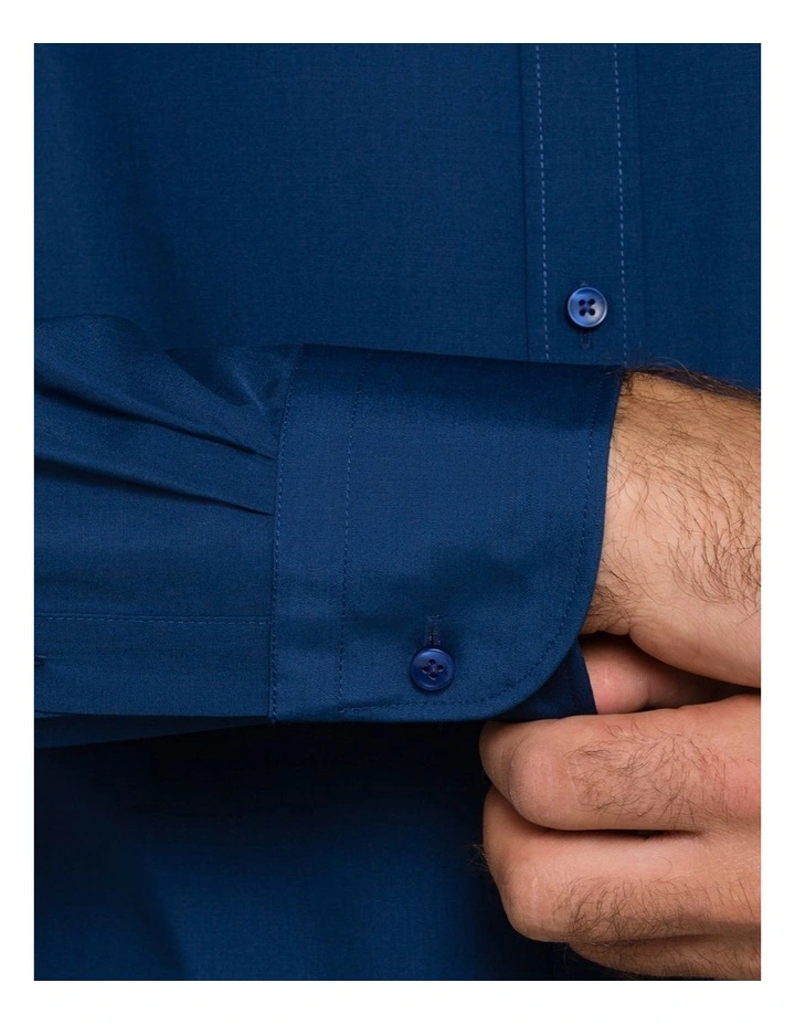 Van Heusen Long Sleeve Business Shirt Navy 3 Van Heusen Long Sleeve Business Shirt Navy - Image 3