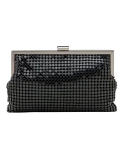 Black Framed Mesh Oversize Purse
