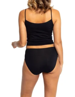 Jockey NPLP Naturals High Cut Brief Black -Myer Clothing Shop 192064060 192065950 3 1 720x928