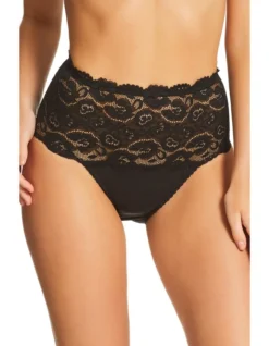 KAYSER Cotton & Lace Full Brief 465 In Black