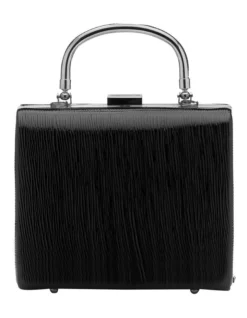 Black Hard Case Handle Bag