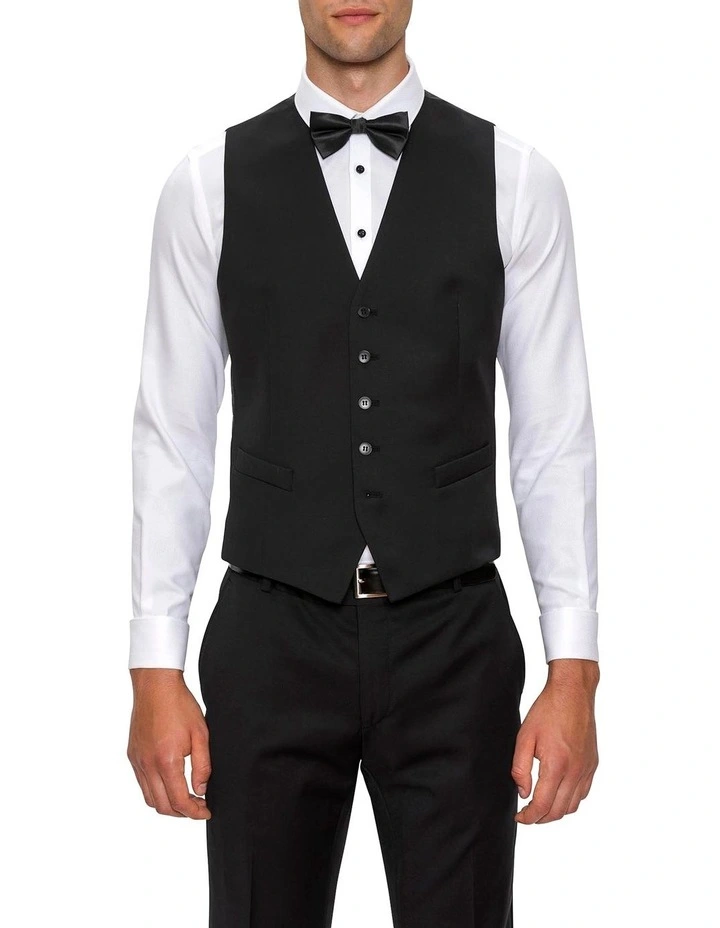 Gibson Slim Fit Black Mighty Vest F34087 1 Gibson Slim Fit Black Mighty Vest F34087