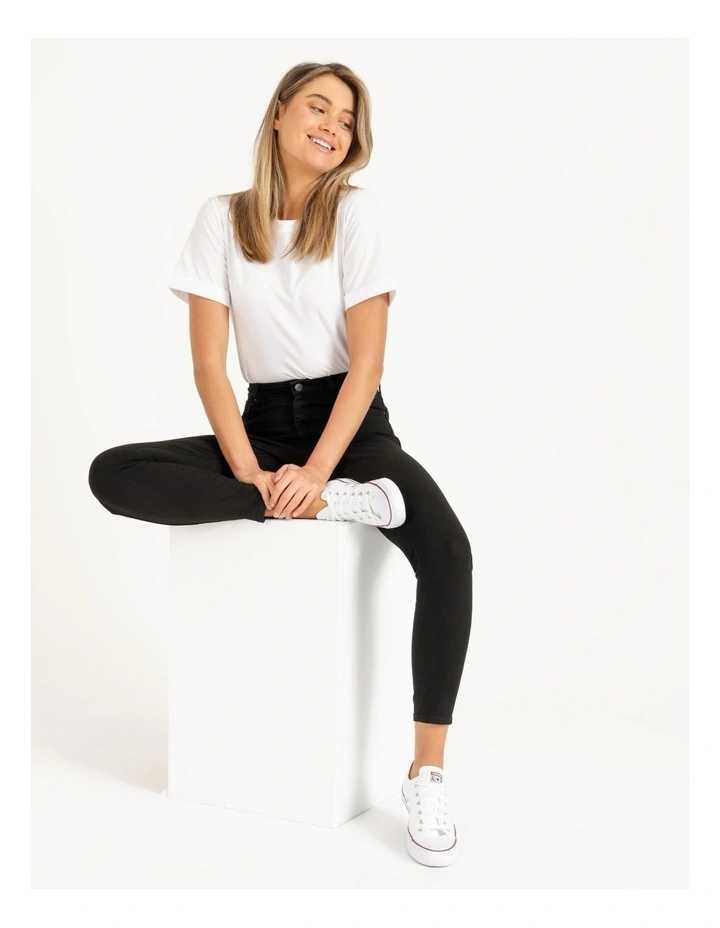 Hi Rider High Waisted Skinny Jean Ex Black 2 Hi Rider High Waisted Skinny Jean Ex Black - Image 2