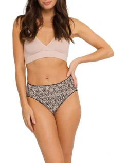 Jockey NPLP Tactel Print High Cut Brief