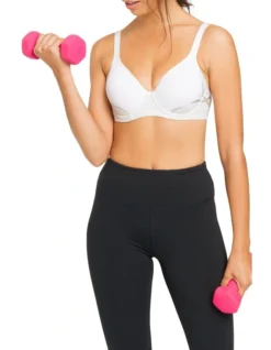 Berlei Electrify Mesh Contour UW Print Bra In White