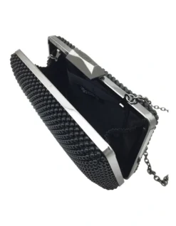 Natasha Black Ball Mesh Clutch OB5130 -Myer Clothing Shop 323136460 5 720x928