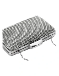 Natasha Silver Ball Mesh Clutch OB5130 10 Natasha Silver Ball Mesh Clutch OB5130 -Myer Clothing Shop 323136550 4 720x928