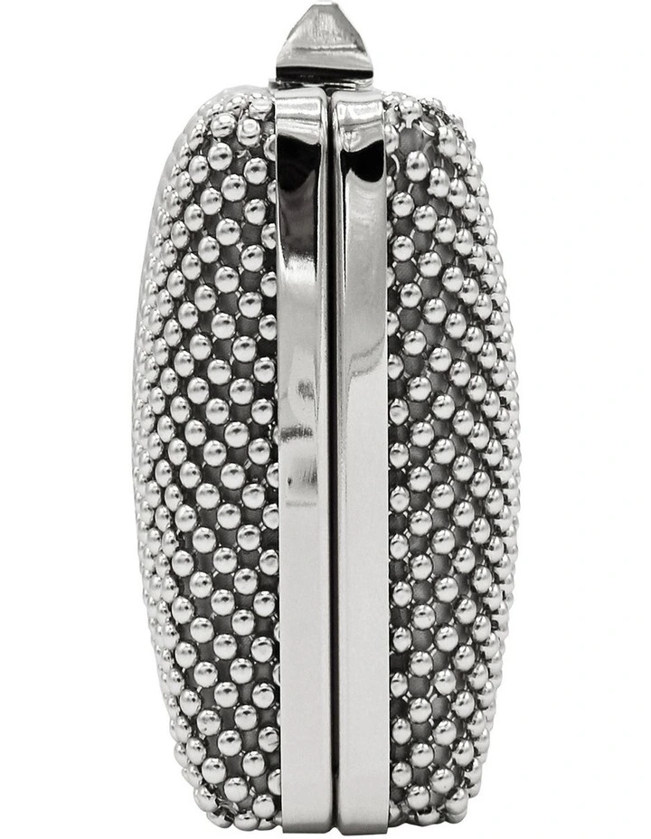 Natasha Silver Ball Mesh Clutch OB5130 6 Natasha Silver Ball Mesh Clutch OB5130 - Image 6