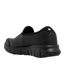 Skechers Relaxed Fit Sure Track Slip On Sneaker In Black -Myer Clothing Shop 356172220 3 720x928