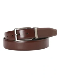 Reversible Dress Belt In Brown/Black