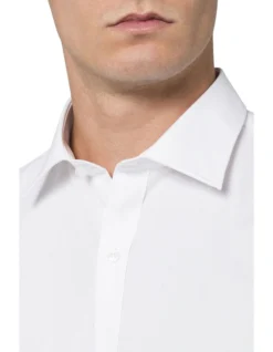 Van Heusen White Cotton/Polyester Business Shirt -Myer Clothing Shop 357510250 3 720x928