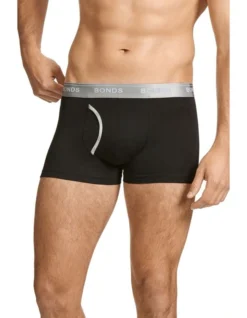 Bonds Guyfront Trunk 3 Pack In Black -Myer Clothing Shop 358937110 5 1 720x928