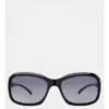 Basque Anna Polarised Black Rectangle Sunglasses 383979