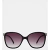 Basque Asmaa Black Square Sunglasses 383972
