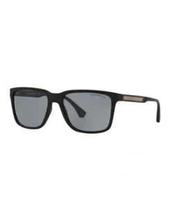 Giorgio Armani EA4047 Black Polarised Sunglasses