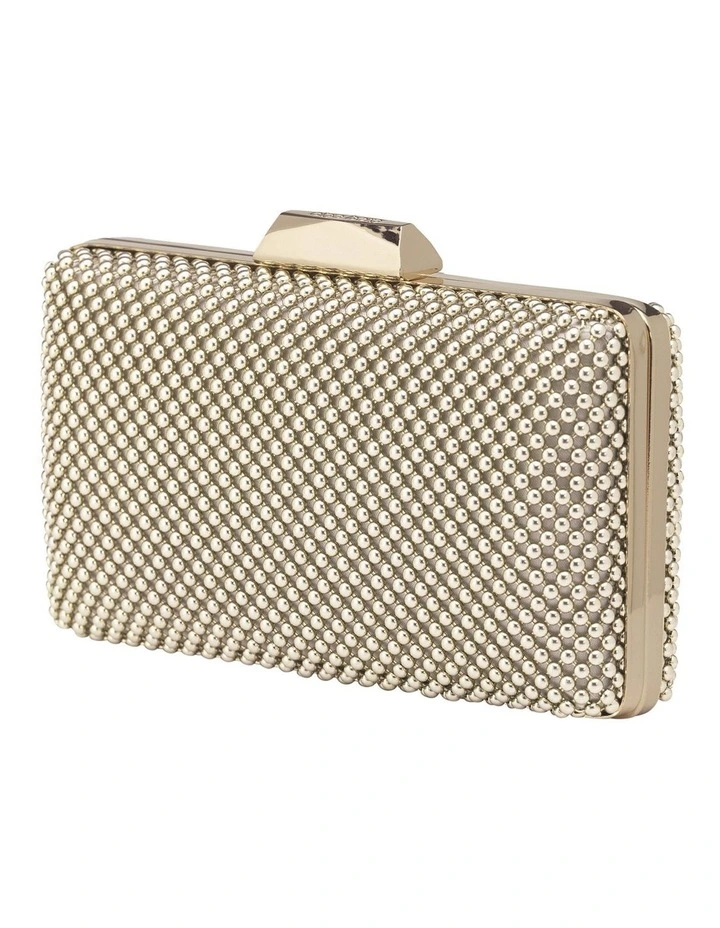 Natasha Gold Ball Mesh Clutch OB5130 2 Natasha Gold Ball Mesh Clutch OB5130 - Image 2