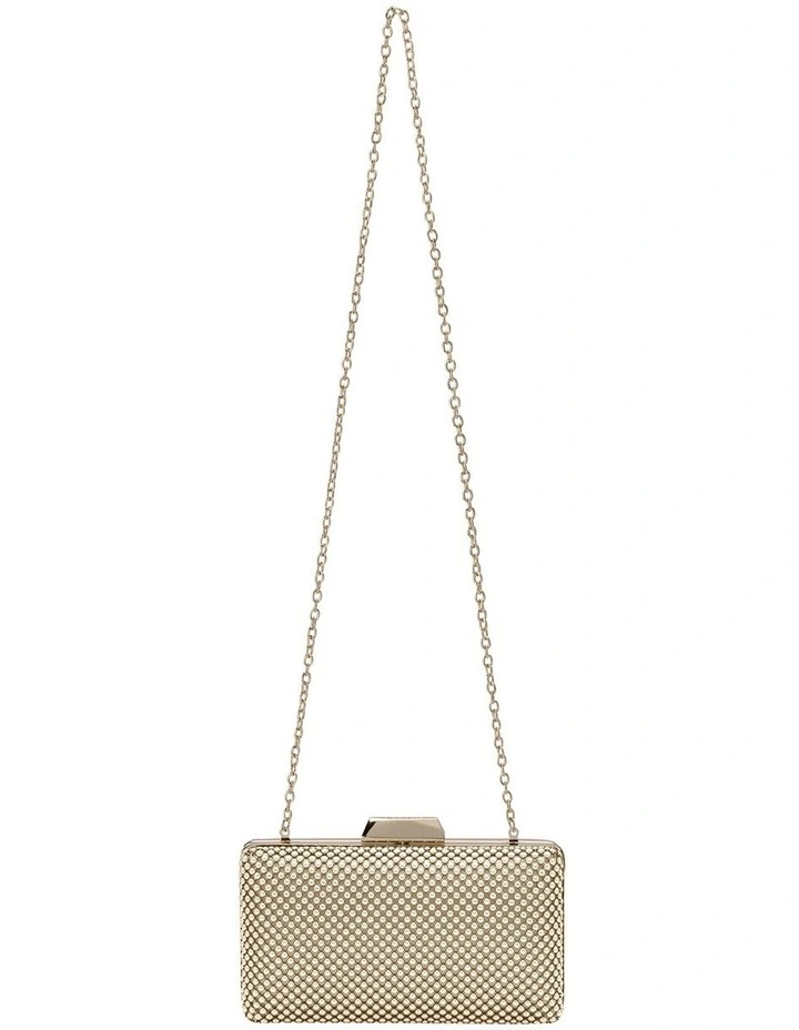 Natasha Gold Ball Mesh Clutch OB5130 3 Natasha Gold Ball Mesh Clutch OB5130 - Image 3