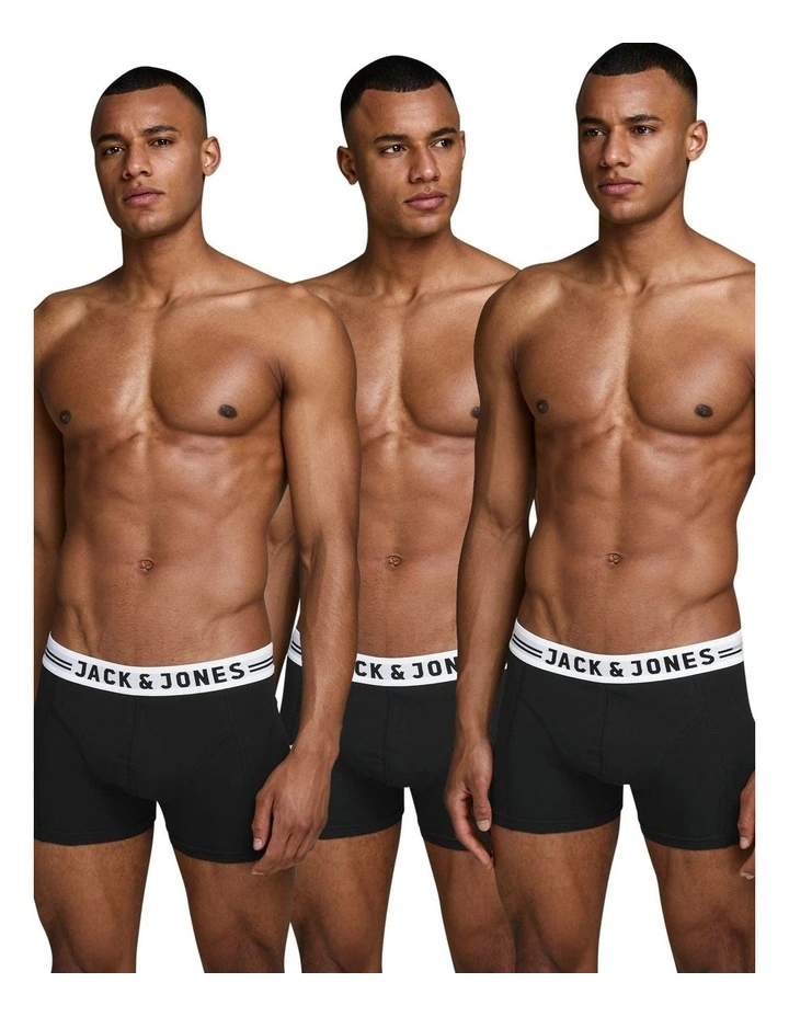 Jack & Jones Sense Trunk Black 3 Pack 5 Jack & Jones Sense Trunk Black 3 Pack - Image 5
