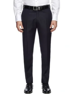 Saunders Navy Slim Trousers