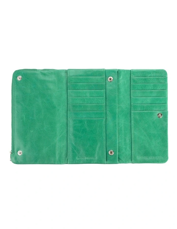 Audrey Green Leather Wallet 3 Audrey Green Leather Wallet - Image 3