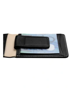Ethan Black Leather Wallet With Magnet Cash Grabber 6 Ethan Black Leather Wallet With Magnet Cash Grabber -Myer Clothing Shop 410562370 3 1 720x928