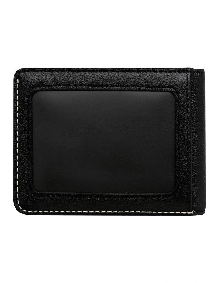 Ethan Black Leather Wallet With Magnet Cash Grabber 4 Ethan Black Leather Wallet With Magnet Cash Grabber - Image 4