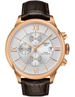 Tissot Chemin Des Tourelles Automatic Chronograph T0994273603800 Watch In Rose Gold