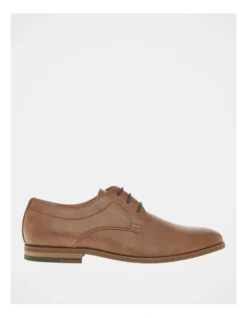 Michael Tan Perforated Lace Up Derby Shoe