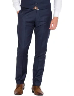 Tailored Fit Navy Trousers