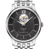 Tissot Tradition Powermatic 80 Open Heart T0639071105800 Automatic Watch In Black