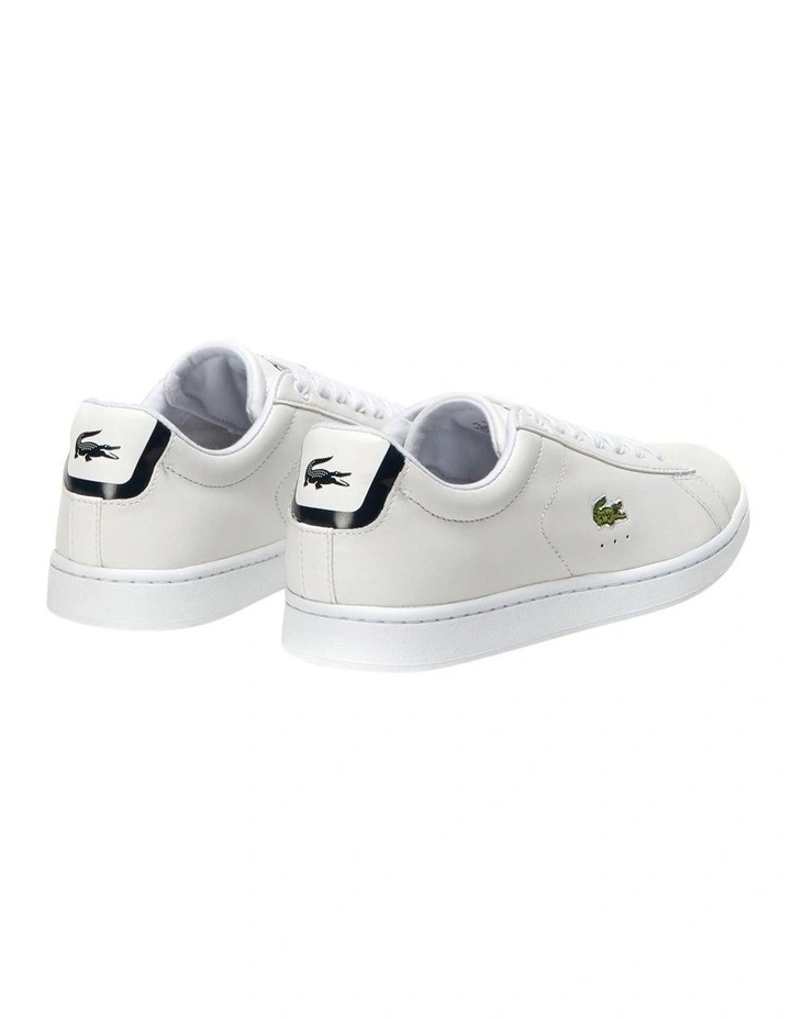 Lacoste Carnaby White Lace-Up Sneaker 4 Lacoste Carnaby White Lace-Up Sneaker - Image 4