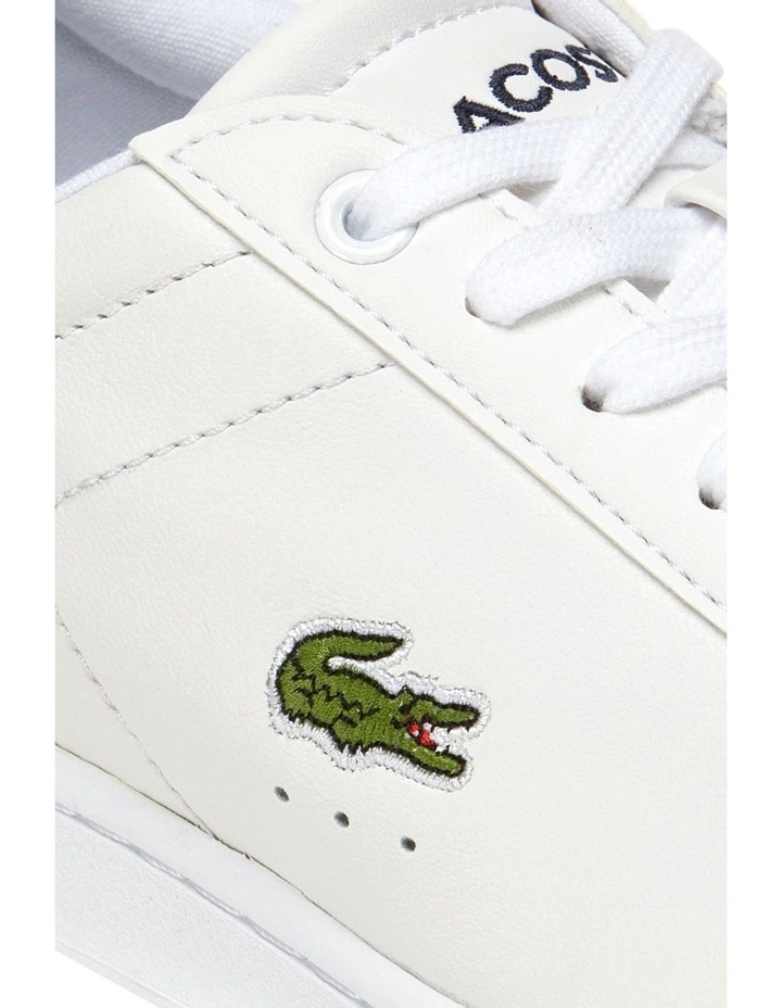 Lacoste Carnaby White Lace-Up Sneaker 5 Lacoste Carnaby White Lace-Up Sneaker - Image 5