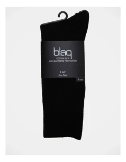 Cotton Waffle Business Sock Navy