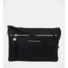 Black Multi Gusset Crossbody Bag