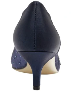 Spritz Bright Navy Satin Pump -Myer Clothing Shop 474467860 6 720x928
