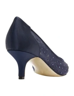 Spritz Bright Navy Satin Pump -Myer Clothing Shop 474467860 8 720x928