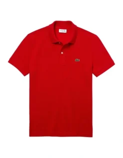 Lacoste Basic Slim Fit Polo Red 7 Lacoste Basic Slim Fit Polo Red -Myer Clothing Shop 481642840 3 720x928