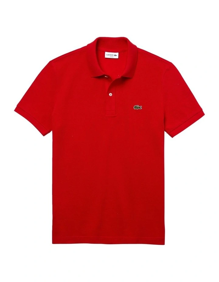 Lacoste Basic Slim Fit Polo Red 3 Lacoste Basic Slim Fit Polo Red - Image 3