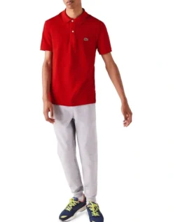 Lacoste Basic Slim Fit Polo Red 8 Lacoste Basic Slim Fit Polo Red -Myer Clothing Shop 481642840 4 720x928