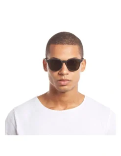 Le Specs Bandwagon Black Round Sunglasses -Myer Clothing Shop 506940400 5 720x928