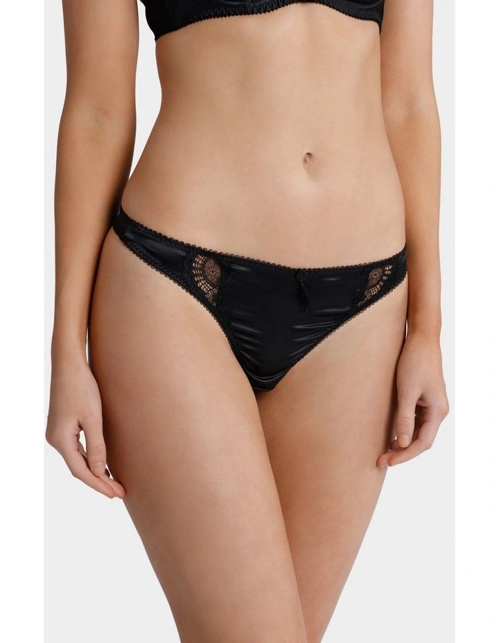 Star Lift G String Brief Black 1 Star Lift G String Brief Black