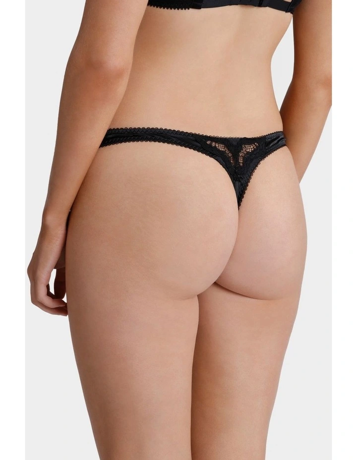 Star Lift G String Brief Black 2 Star Lift G String Brief Black - Image 2