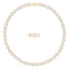 Swarovski Angelic Necklace Round Cut Rose Gold-Tone Plated In White