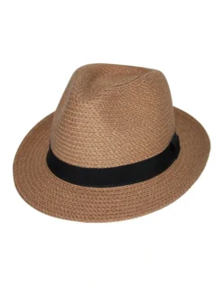 Resort Trilby Hat In Caramel