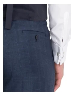 Blue Flat Front Trouser -Myer Clothing Shop 543067390 4 720x928