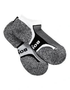 Bonds Ultimate Comfort 2 Pair Low Cut Socks In White And Black